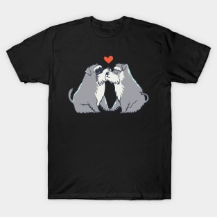 Schnauzer kisses T-Shirt